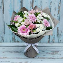 Букет цветов из:  Герберы, Альстромерии и Хризантемы #REPLACE_PRED# Улаган