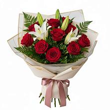 Букет цветов из:  Лилии и Розы в Улаган