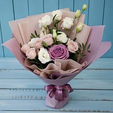 Букет цветов из:  Розы и Лизиантусы #REPLACE_PRED# Улаган