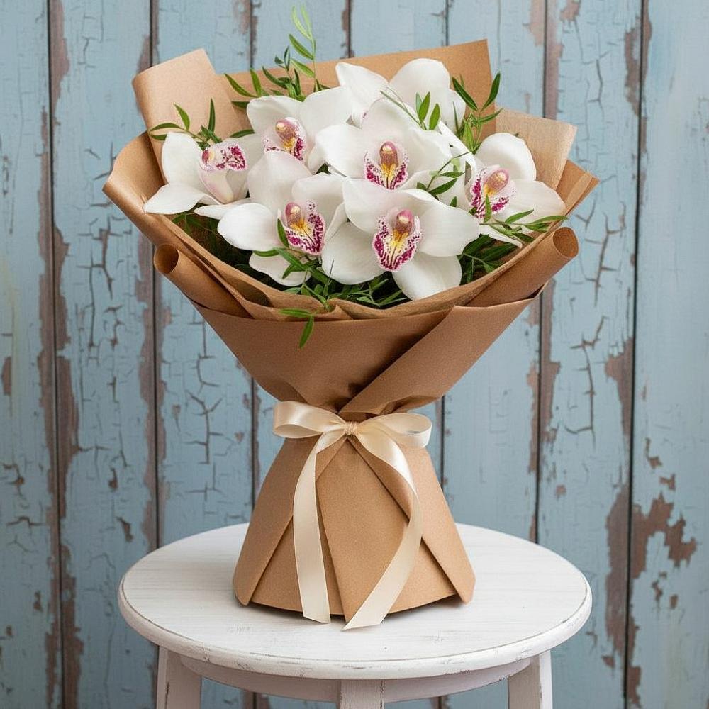 Букет цветов из: Орхидеи и Розы в Улаган