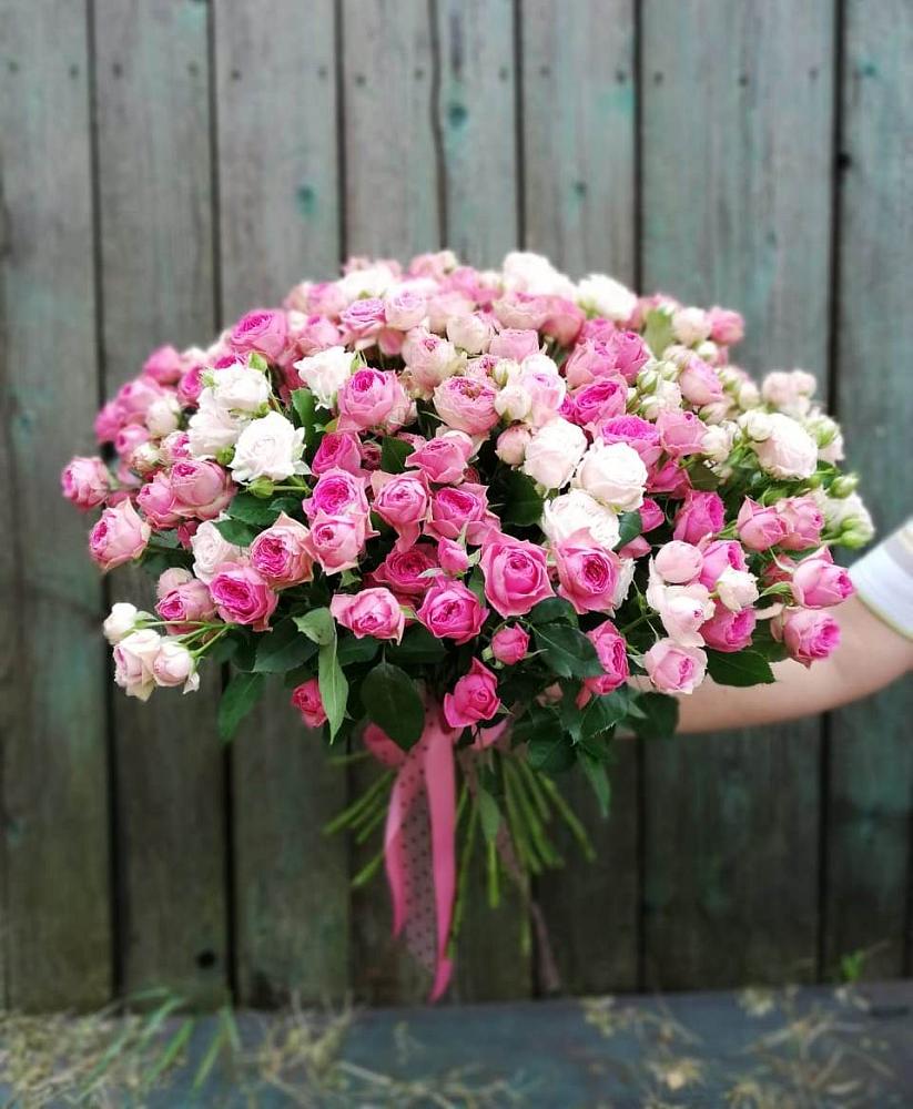 Букет Розовые кустовые розы Натали и Лав Лидия в Улаган