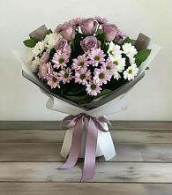 Букет цветов из:  Хризантемы и Розы в Улаган