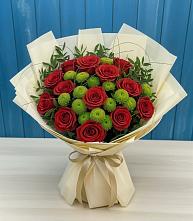 Букет цветов из:  Розы и Хризантемы в Улаган