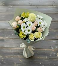 Букет цветов из:  Альстромерии, Розы и Хризантемы в Улаган