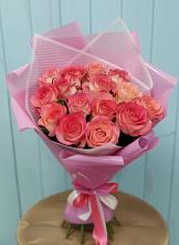 Букет 15 Розовых роз Равель в Улаган