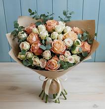 Букет цветов из:  Альстромерии и Розы в Улаган